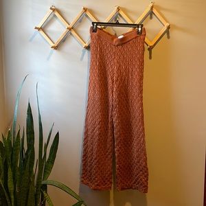 And Now This Crochet Wide Leg Pants